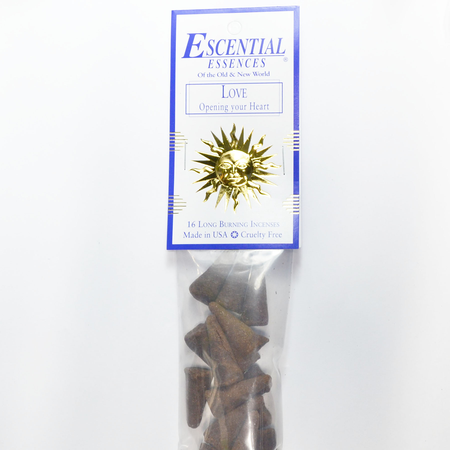 16/pk Love escential essences incense cones