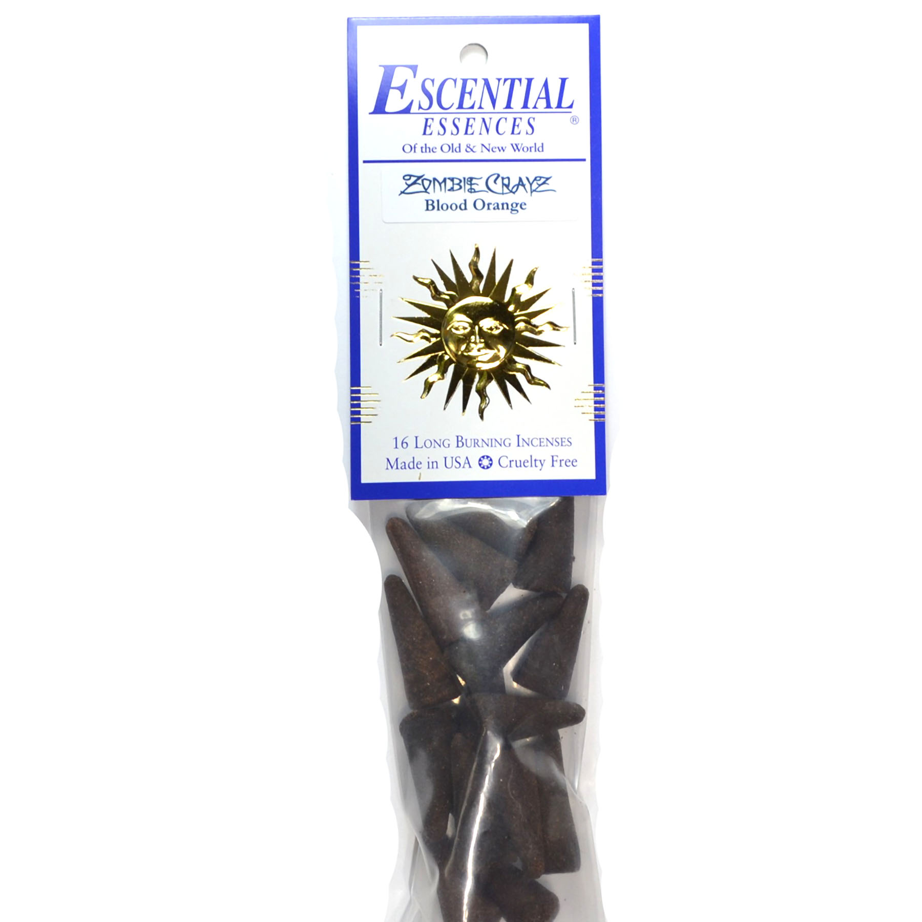 16/pk Zombie Crayz escential essences incense cones